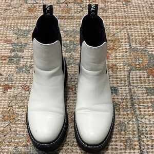Stylish White Ankle Boots